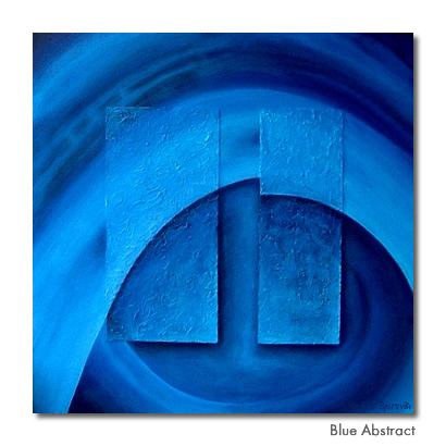 Blue Abstract - Original painting for sale