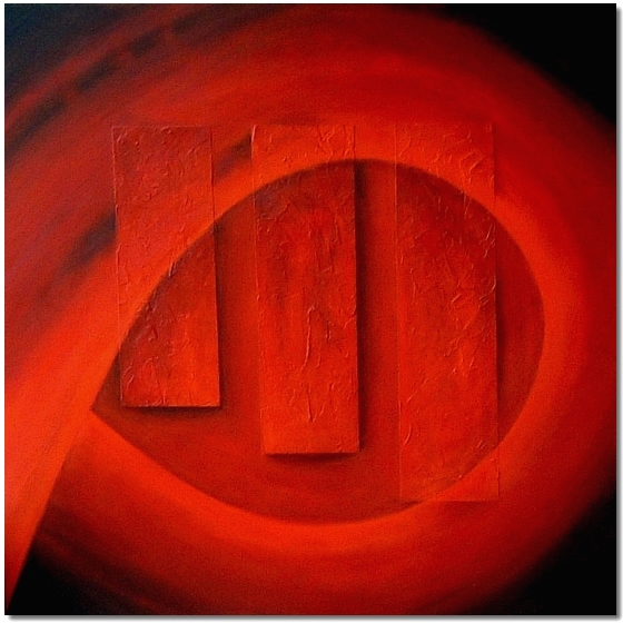 Photo of Red Abstract, Painting by Elin Bjorsvik - visual artist, London, UK