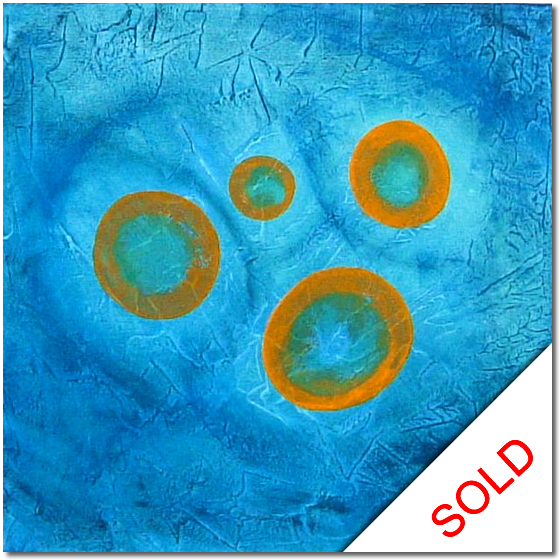 Photo of Three Rings in Pattern - abstract painting for sale